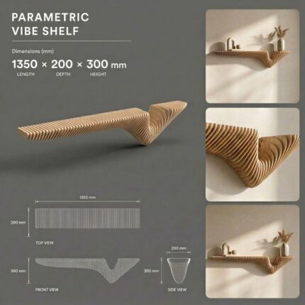 vibe parametric wall shelf